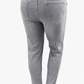 Jeans Pailletten + Patches grau, Gr. 36-42
