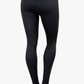 Leggins Velourlederoptik schwarz, Gr. 36-42