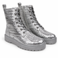 Schnürstiefeletten silber, Gr. 36-41