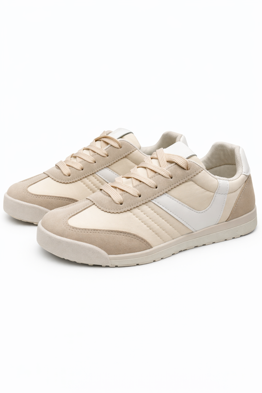 Sneaker beige/weiß , Gr. 36-41