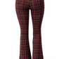 Stoffhose kariert bordeaux/schwarz, Gr. 36-40