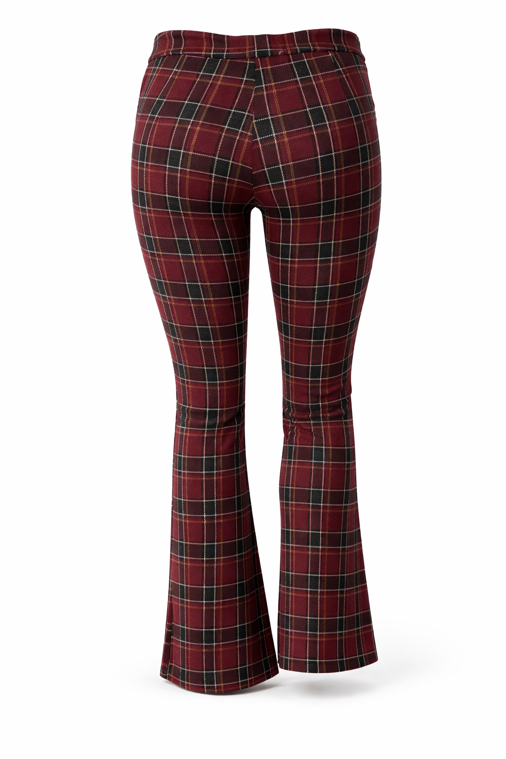 Stoffhose kariert bordeaux/schwarz, Gr. 36-40