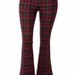 Stoffhose kariert bordeaux/schwarz, Gr. 36-40