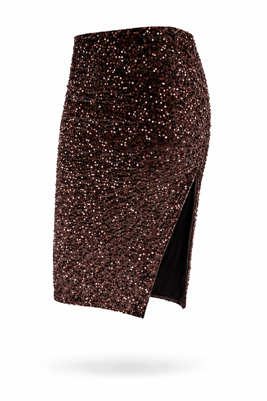 Bleistiftrock mit  Pailletten, Gr. 36/38 Gr. 38/40