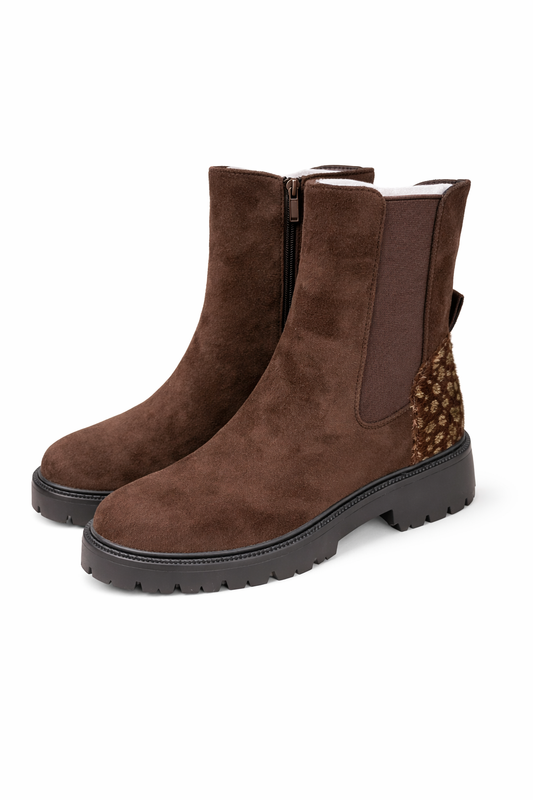 Boots - Wildlederoptik , Gr. 36-40