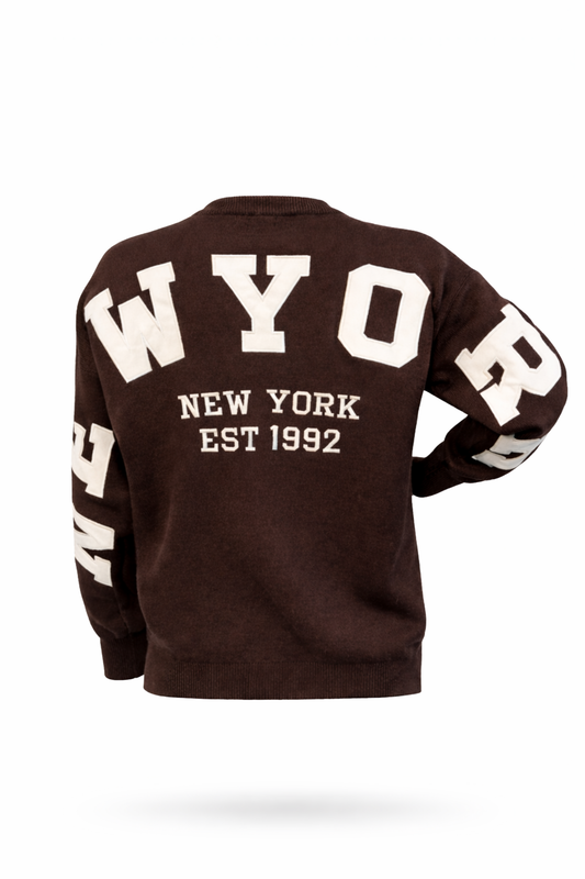 Pullover "New York" braun, Gr. 36-42