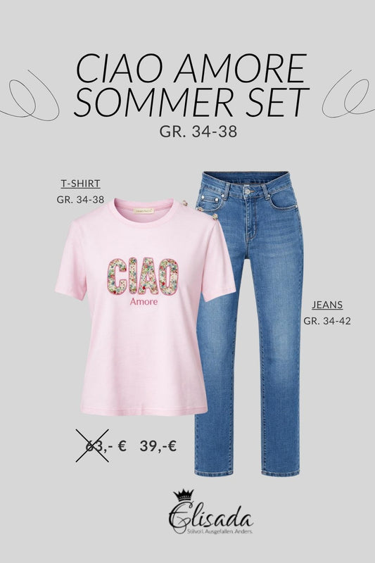 Ciao Amore Sommer Set rosa, Gr. 34-38