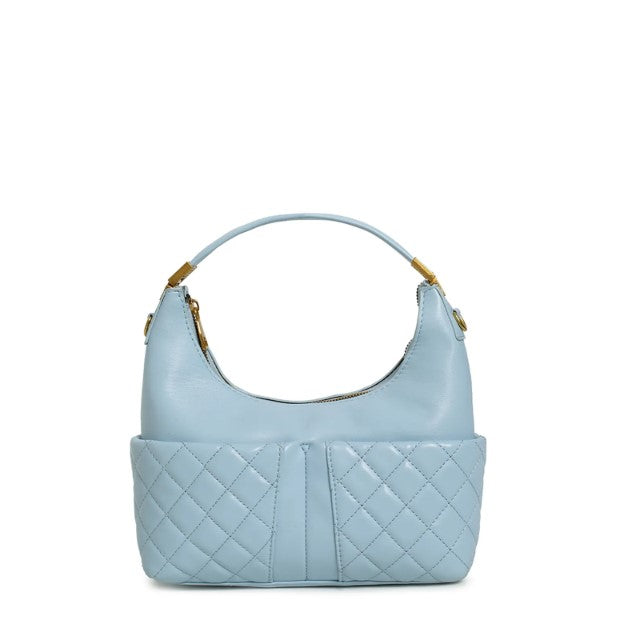 Clutch Bag gesteppt blau