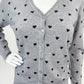 Cardigan Herz versch. Farben, Gr. 36-40