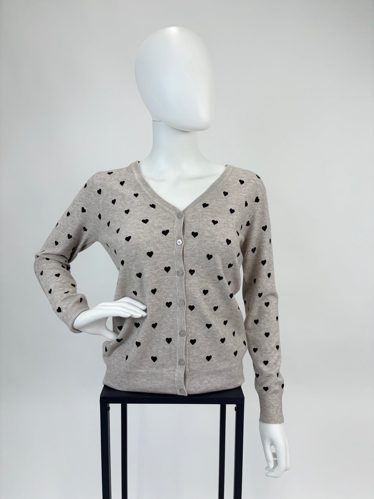 Cardigan Herz versch. Farben, Gr. 36-40