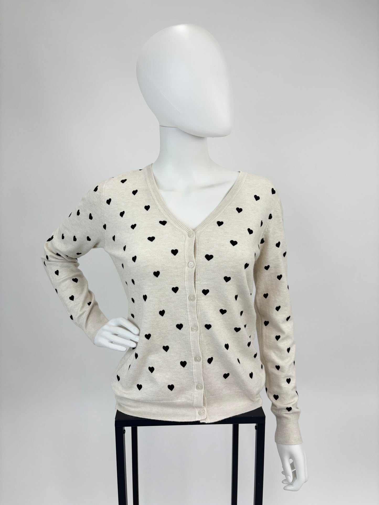 Cardigan Herz versch. Farben, Gr. 36-40