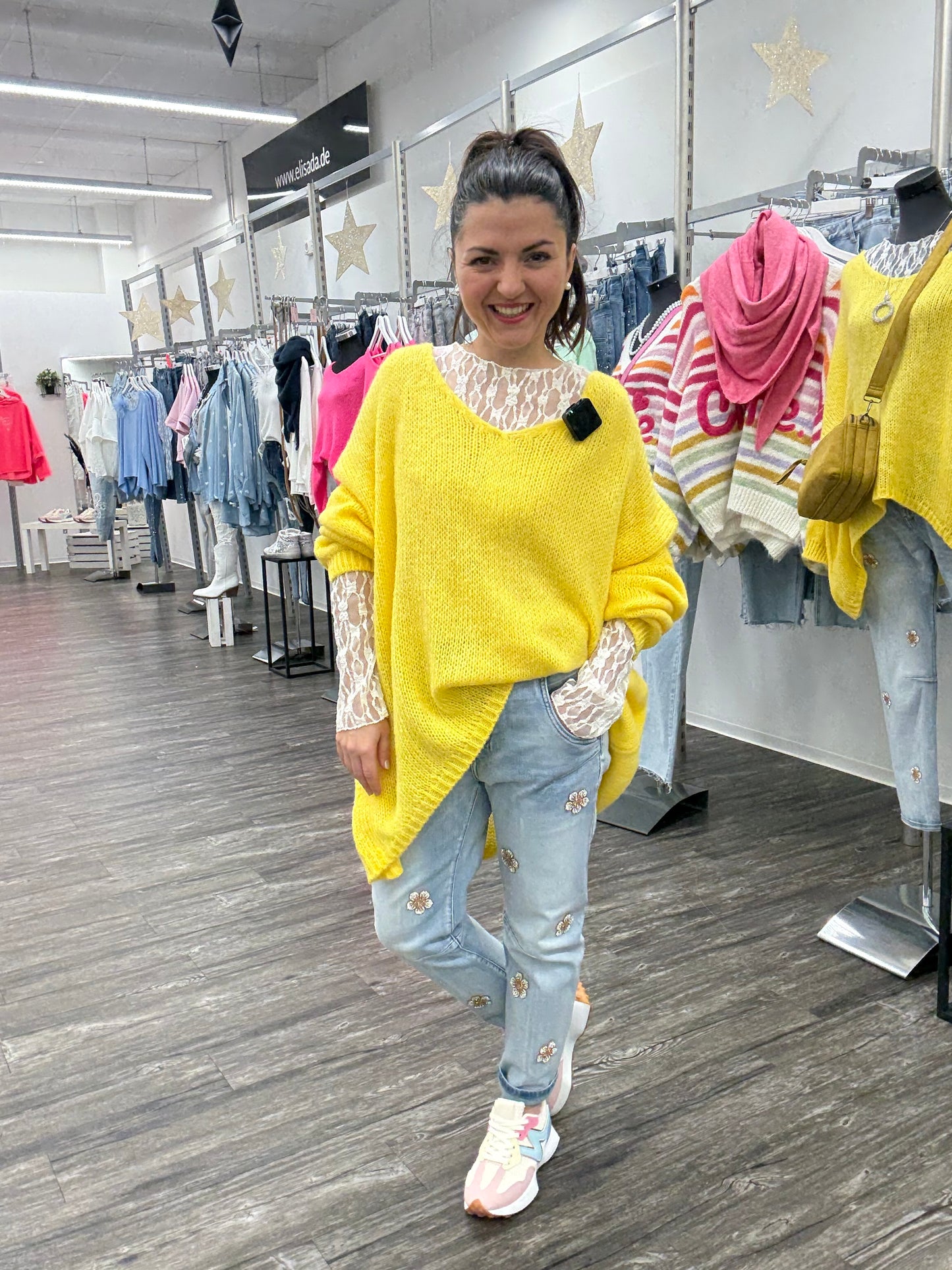 Pullover gelb, Gr. 38-44/46