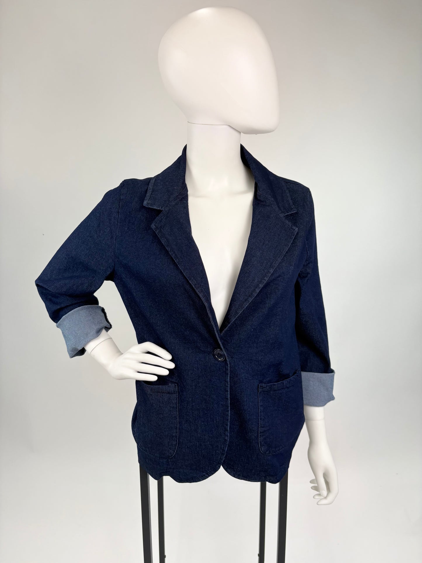 Jeans-Anzug Blazer und Hose Set , Gr. 36-44