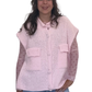 Strickweste rosa, Gr. 38-46