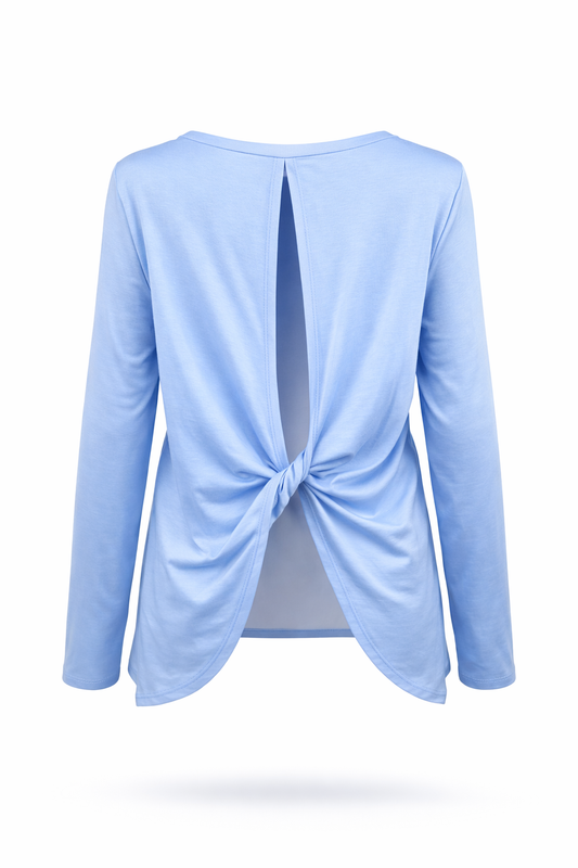 Oberteil mit Twist-Back-Design hellblau, Gr. 36-42