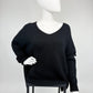 Strickpullover V-Neck schwarz, Gr. 36-42
