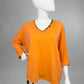 V-Neck Shirt Leo orange, Gr. 36-42