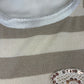 Gestreifter Pullover mit Paillettenblume, Gr. 36-42