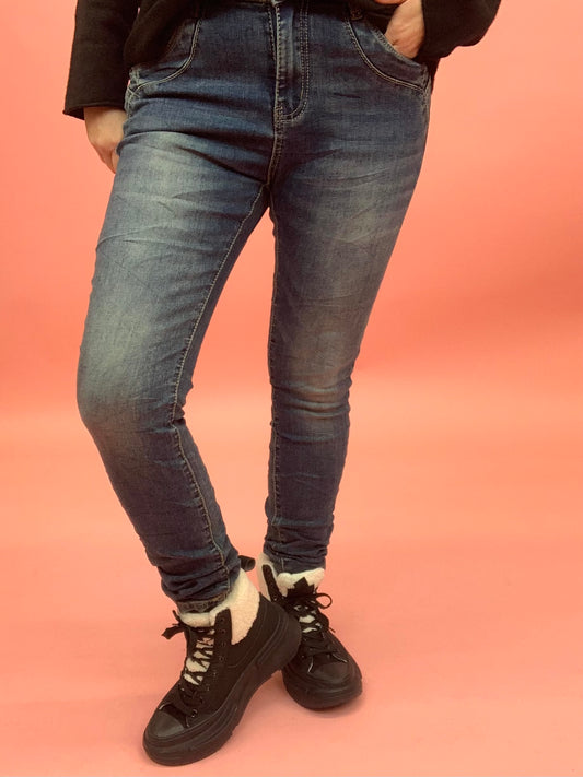 Jeans used beige