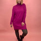 Strickkleid fuchsia, Gr. 36-42