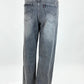 Wide-Leg Jeans grau Gr. 34-42