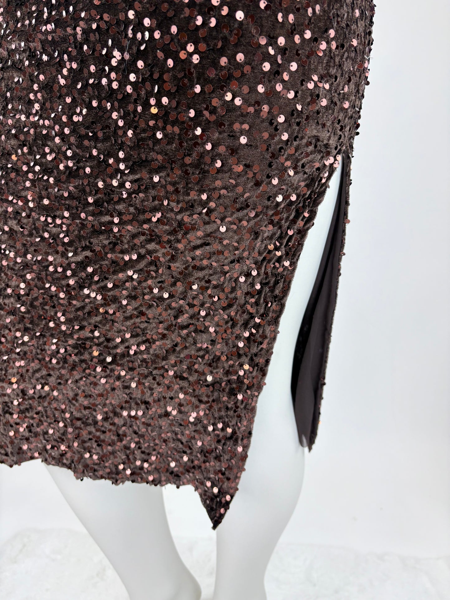 Bleistiftrock mit  Pailletten, Gr. 36/38 Gr. 38/40