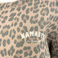 Oversized Leopard Print Sweatshirt "NAMASTE" Gr. 38-44
