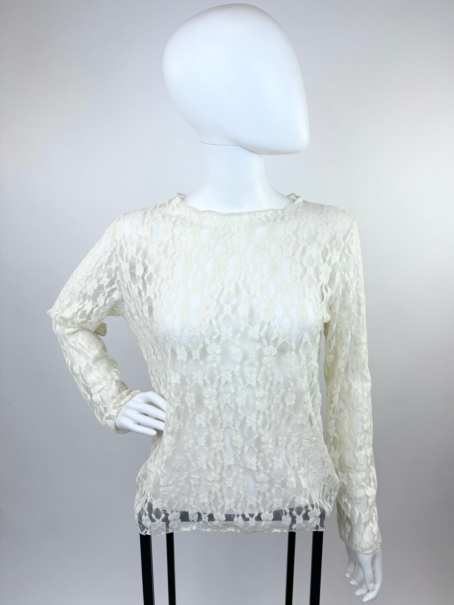 Zartes Spitzenoberteil beige, Gr. 36-42