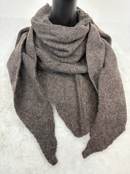 Dreiecksschal kaffeebraun