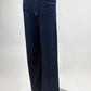 Straight Leg Jeans Glitzer blau, Gr. 36-46