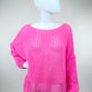 Oversize Pullover neonpink Gr. 38-44