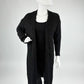 Strickcardigan lang schwarz, Gr. 36-42
