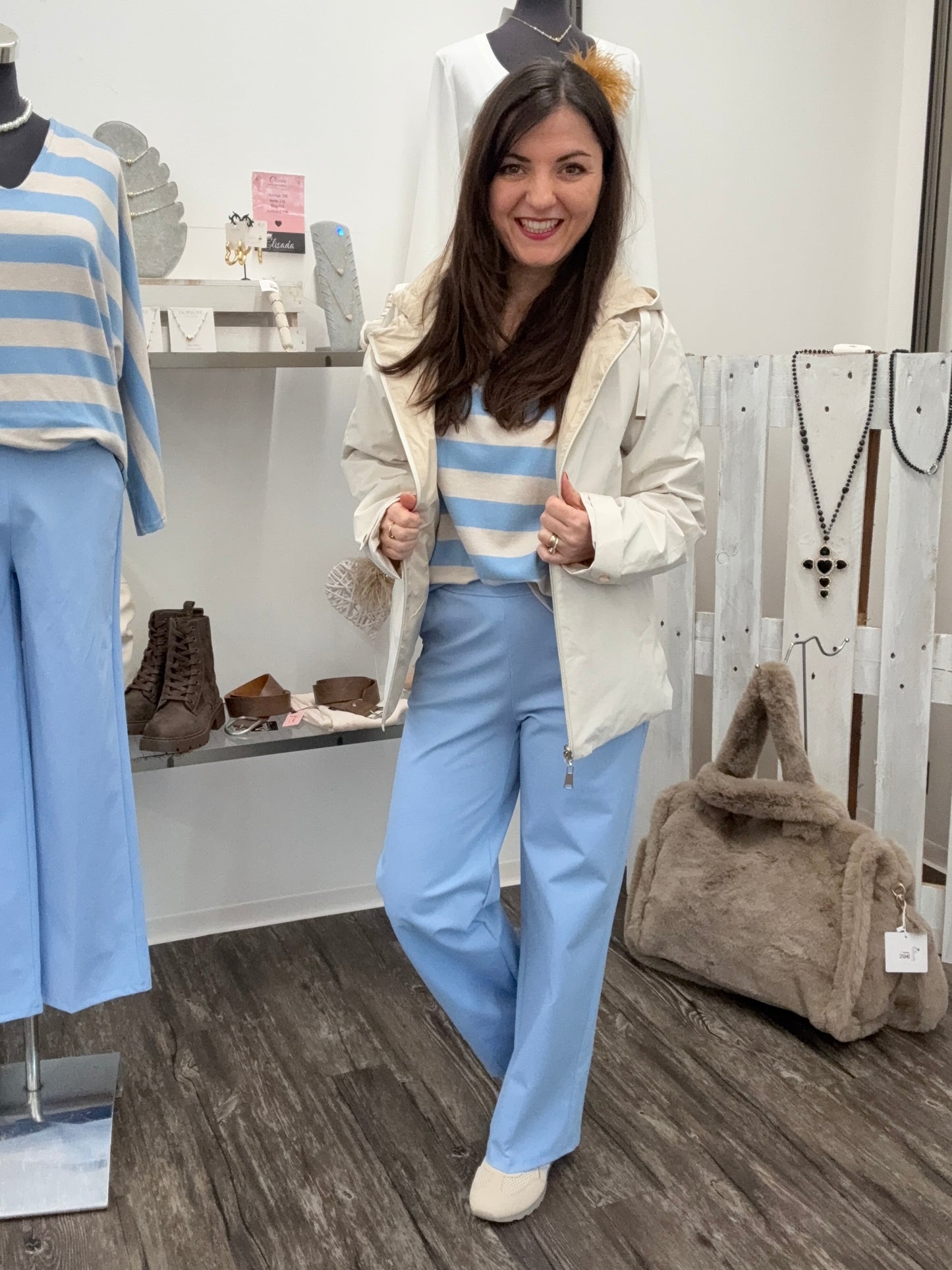 Damen Wendejacke mit Kapuze – 2 Looks in einer Jacke, Größe 36-42