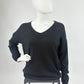 Pullover V-Ausschnitt schwarz, Gr. 38-46