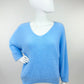 Oversize-Pullover in hellblau Gr. 36-42