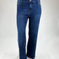 Straight Leg Jeans Glitzer dunkelblau , Gr. 42 & 44