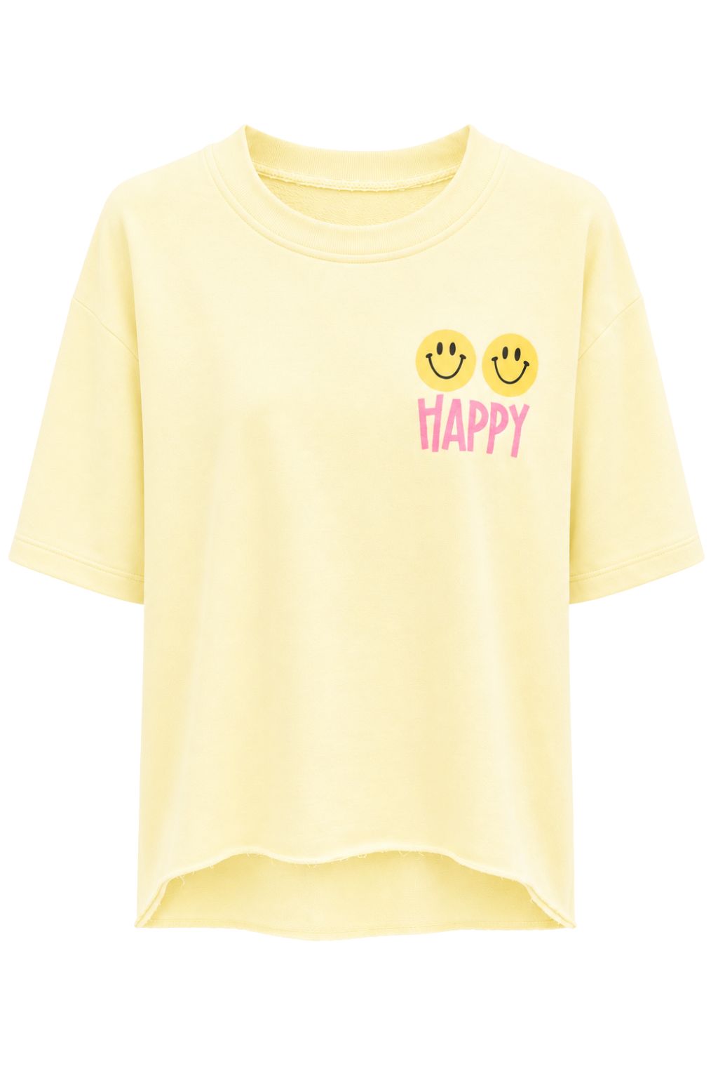 Shirt "Happy" gelb, Gr. 36-42