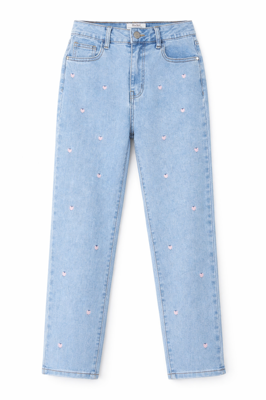 Mom-Jeans "Hearts", Gr. 34-42