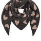 Wendeschal Herzen kaffee-taupe