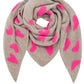 Wendeschal Herzen taupe-pink