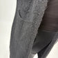 Strickcardigan lang schwarz, Gr. 36-42