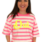Streifen-Shirt "Oui" neon, Gr. 36-42