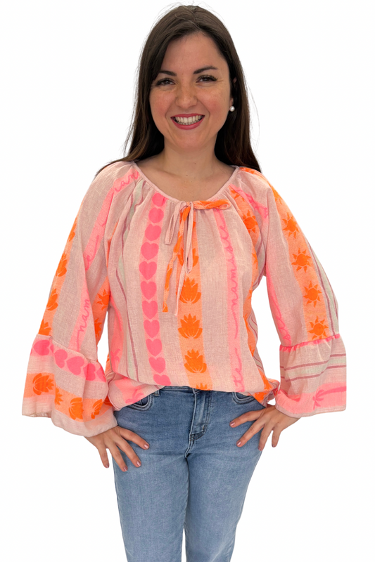 Tunika "Summer Boho" neon, Gr. 34-40