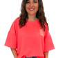 Shirt "Crème de la Crème" neonpink, Gr. 38-44