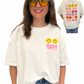 Shirt "Happy" off-white, Gr. 36-42