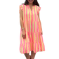 Sommerkleid Neonstreifen, Gr. 38-44
