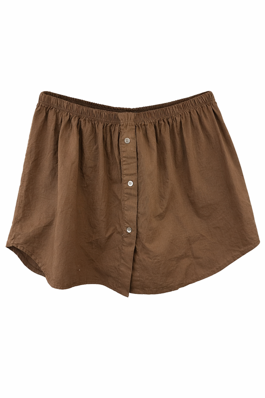 Blusenverlängerung braun, Gr. 36-44