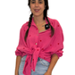 Musselinbluse Herzstück pink, Gr. 38-44