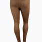 Leggins Velourlederoptik cognac, Gr. 34-42