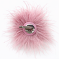 Feder-Brosche rosa